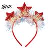 Theme Party Supplies for Adults Star Headband with Sparkly Sequins, 3D Glitter Crown Hair Hoop Shiny Sequin Festivals Christmas New Year Birthday,