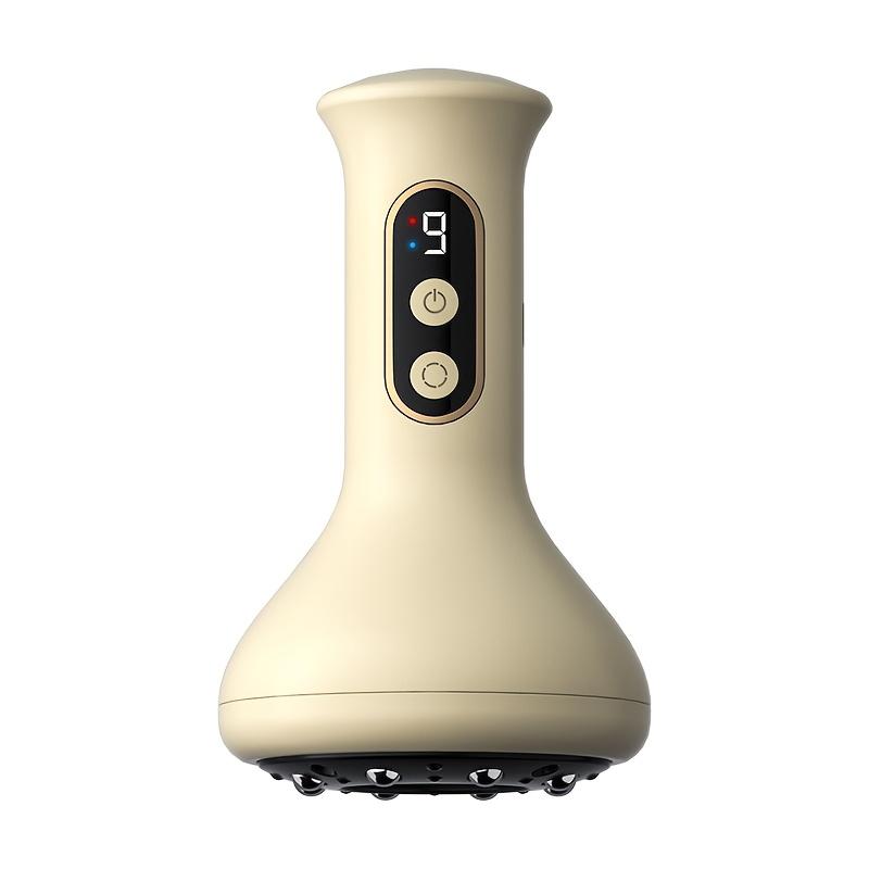 Электрический баночный массажер с зарядкой от USB и функцией Heat Relax, аккумулятор 1200 мАч, большая присоска и скользящая чаша для расслабления мышц всего тела