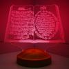 Автоматически изменяя цвет Корана Pattern 3D Night Lamp | Светодиодный светильник Ayatul Kursi Design для спальни | Исламский ночник | Исламские подарки для дома