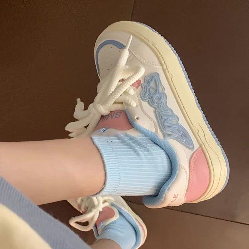 Обувь Harajuku для женщин, дизайнерские спортивные повседневные кроссовки на платформе из искусственной кожи, удобная обувь для бега на открытом воздухе