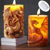 Dinosaur Wings Relief Cylindrical Candle Silicone Mold Unfolded Wings Relief Cylindrical Resin Mould Dragon Relief Gypsum Molds