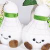 1 Piece Creative Pendant Cute Cartoon Badminton Keychain Soft Cotton Filled Plush Doll Backpack Decoration Holiday Birthday Gift