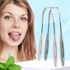 Premium 1Pcs Metal Tongue Scraper Cleaner For Adults, Portable Stainless Steel Tongue Scrapers Brushes For Removing Bad Breath