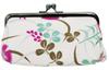Kyosuke Made In Japan Cosmetic Clasp Arabesque Dot Orange Pouch, Pattern, Canvas, 8x15.5x12cm, Dianthus, Purple,