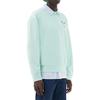 Maison Kitsune Ss22 Solid Color Heart Print Crew Neck Loose Long Sleeve Sweatshirt Unisex sweatshirt Green IU00350KM0021-P322