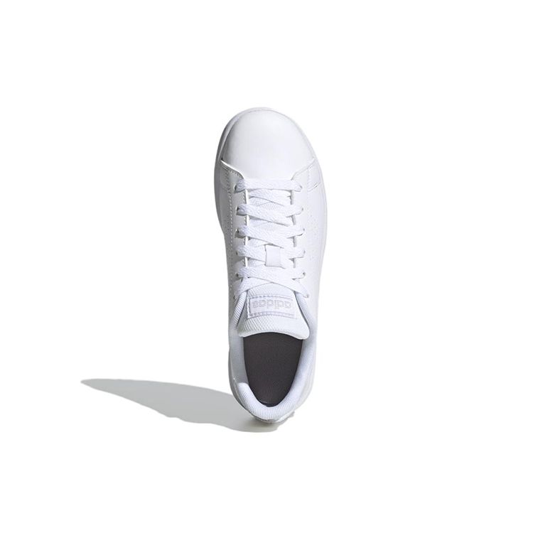 adidas Neo Advantage Детские Прочные Низкие Кеды для Скейтбординга Белые Зеленые Детские Кеды для Скейтбординга FY4624