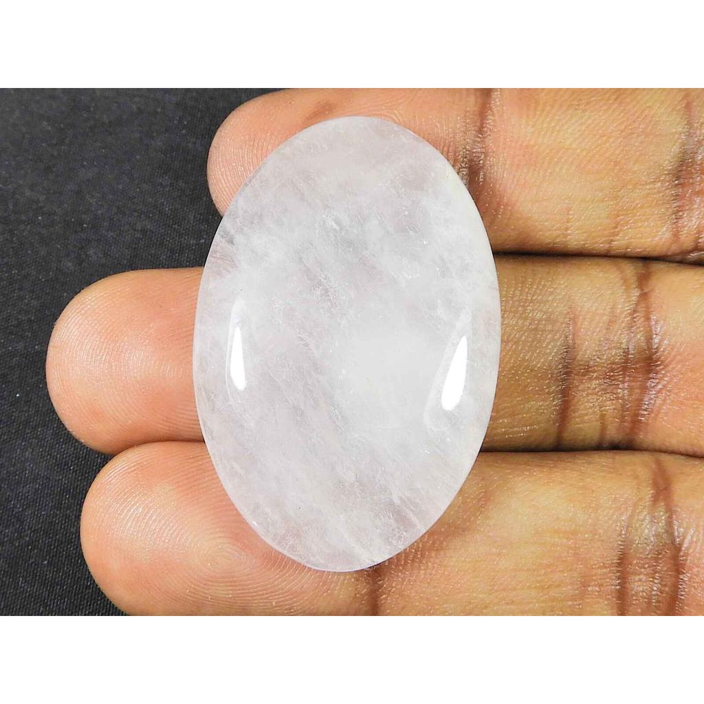 27X40MM Natural Baby Pink Rose Quartz Oval Cabochon Loose Gemstone 79Cts. SK-1910