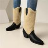 Женские ботильоны на высоком каблуке, осенне-зимние, новые, на толстом каблуке, модные, ботильоны большого размера