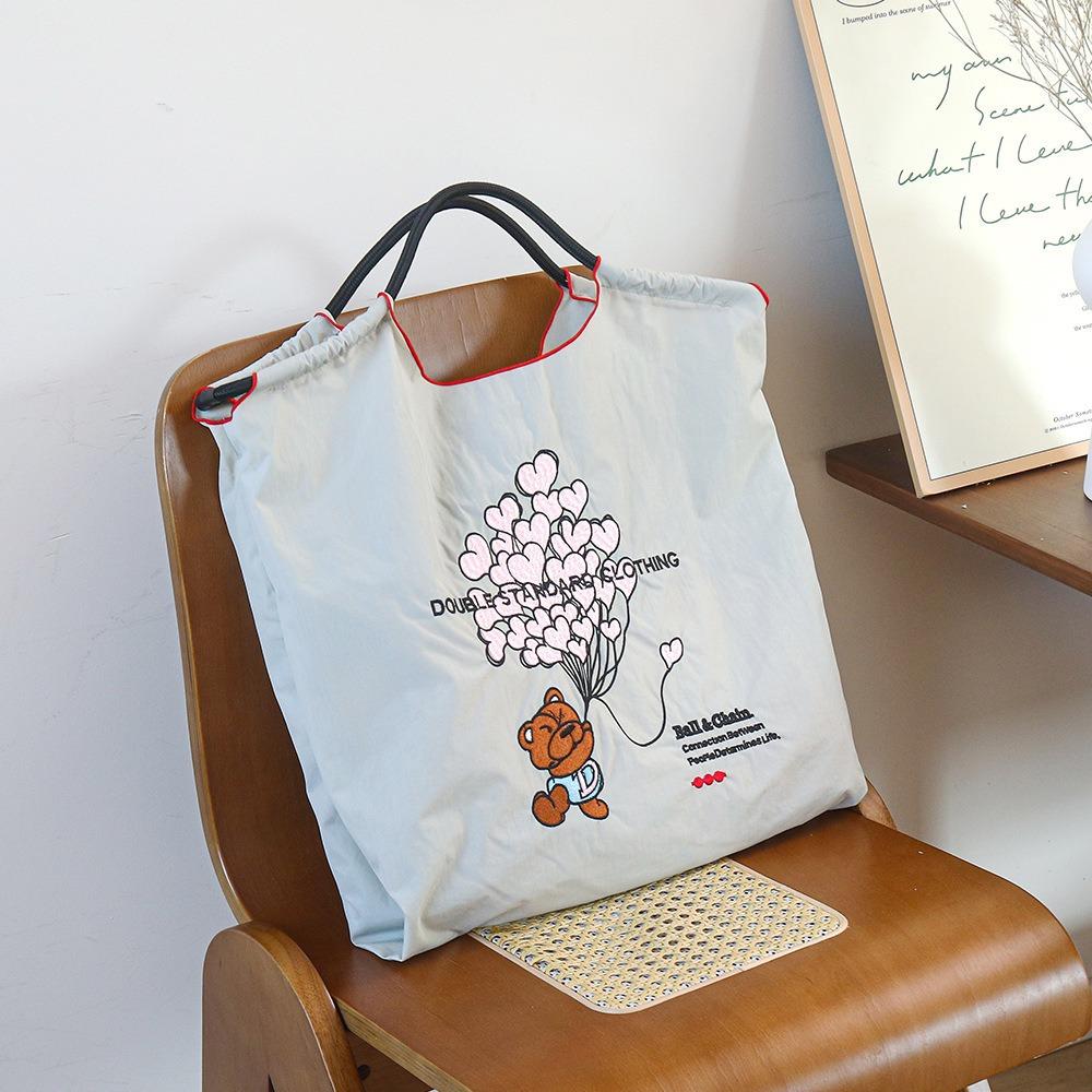 Embroidery Shopping Bag Women'S Fashion Niche Large Capacity Shoulder Bag Tide