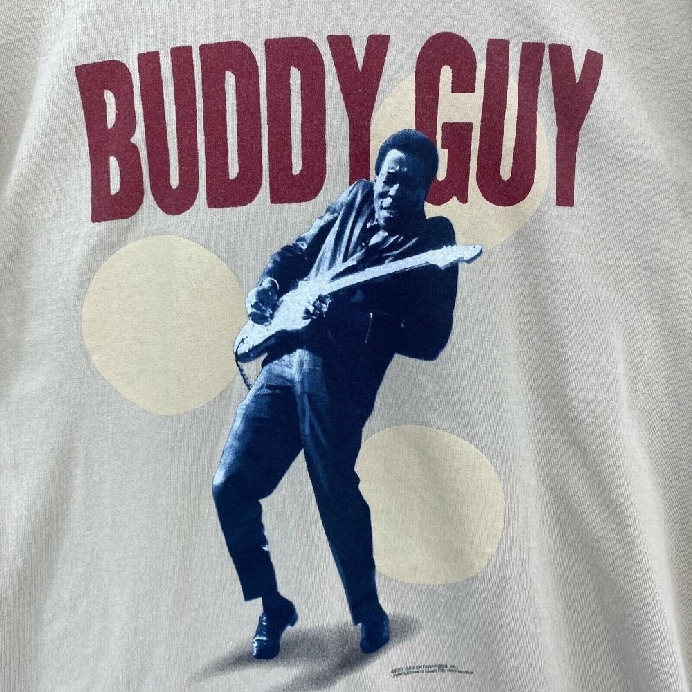 2007 Buddy Guy Beige Singer Can't Quit The Blues White All Size Shirt QQ1086 Unisex T-Shirt