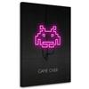 Canvas Print Pink Neon Game Over