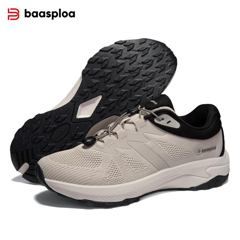BAASPLOA Мужская обувь для активного отдыха с сетчатой поверхностью, дышащая, для активного отдыха, для пешего туризма, износостойкая мужская обувь, модная брендовая мужская обувь для пешего туризма