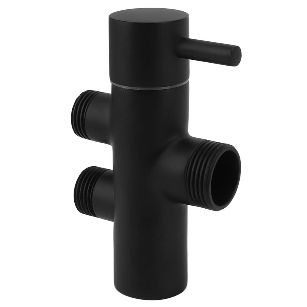 Переключатель для душевой лейки Черный Ржавчиноустойчивый Герметичный Настенный Переключатель для душевой штанги Клапан-переключатель для туалета