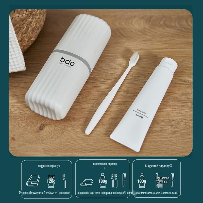 Portable Travel Toothbrush Holder & Rinse Cup