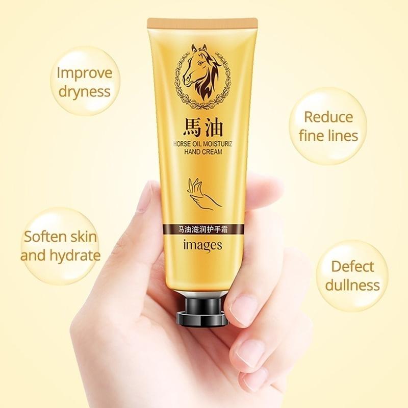 Horse Oil Repair Hand Cream Anti-Aging Soft Hand Whitening Moisturizing Nourish Hand Care Cream