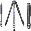 INNOREL KT254CF Carbon Tripod Quick Lever Lock 25MM Pipe Compact Camera Tripod with Extension Center Pole and Storage Case