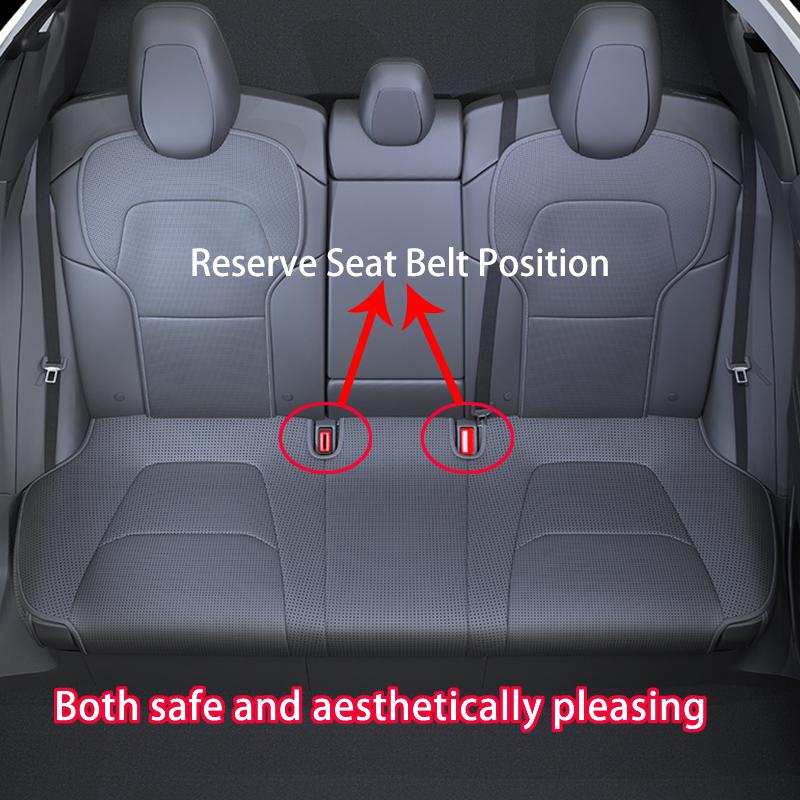 For Tesla Model 3 Highland 2025 2026 Premium PU Leather Car Seat Cover All-Season Protector Seat Cushion Full Package Seat Cover