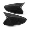 Рифмованный автомобильный зеркальный чехол заднего вида, бычий рог, боковое углеродное волокно/глянцевый черный, 2 шт. для Hyundai Veloster