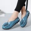 Moccasins Soft Genuine Leather Flat Shoes Women Flats with Flowers Ladies Shoes Women Designers Loafers Slip On Ballerina
