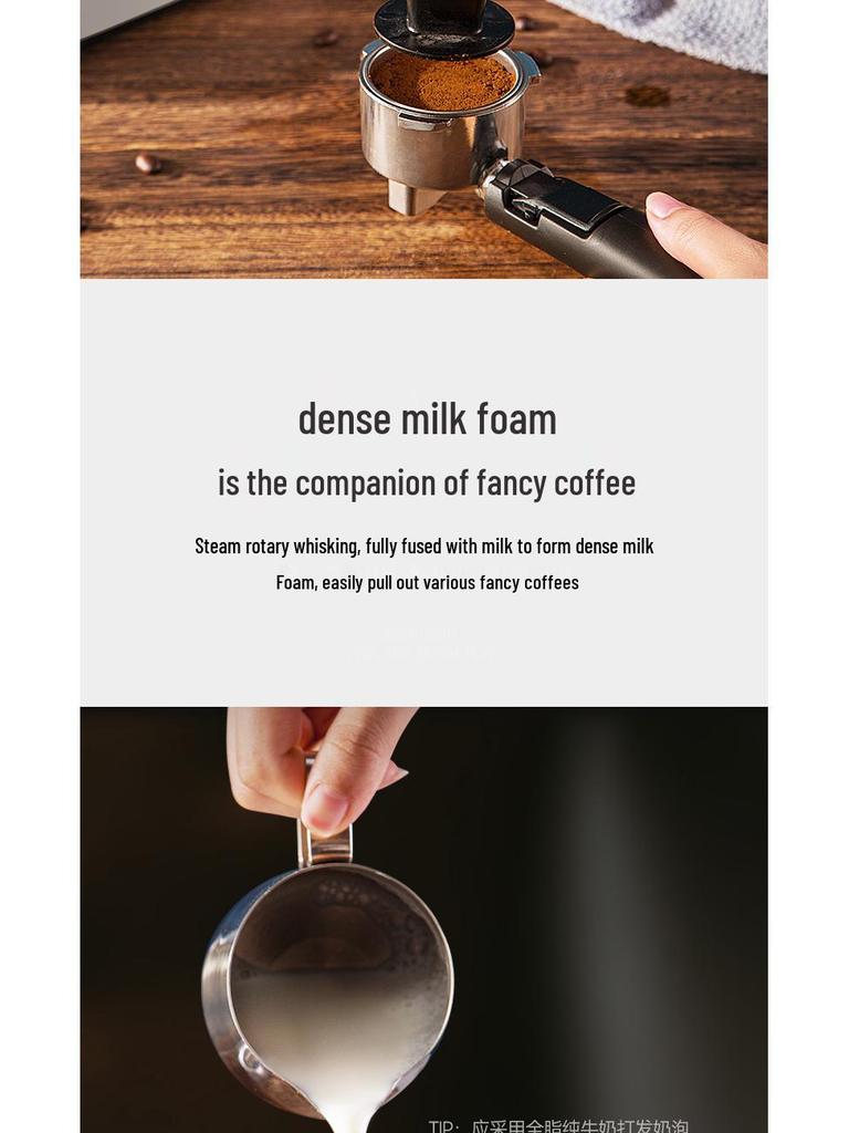 Итальянская полуавтоматическая кофемашина, пар высокого давления 20 бар, компактная для дома или офиса, капучинатор в комплекте