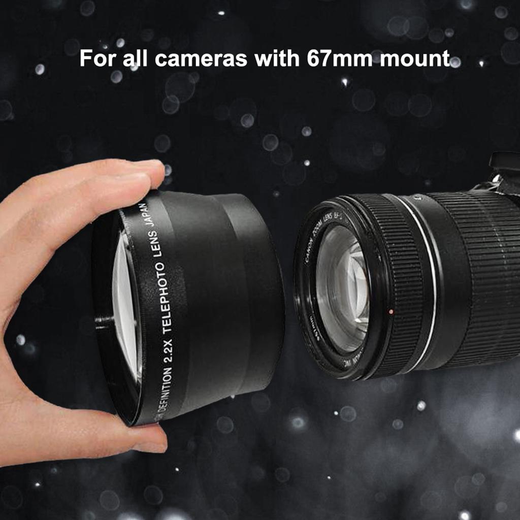 67mm 2.2X Universal Teleconverter Lens DSLR Cameras Accessory