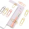 10 Pcs Heart-shaped Metal Pen Clips Multi Function Pen Clip Holder Bookmarks For Notebooks Paper Clips Stationery Tool