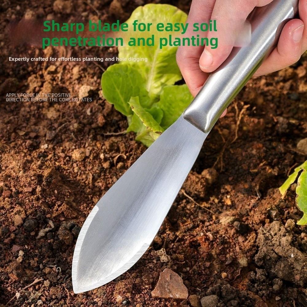 Rustproof Stainless Steel Shovel Thickened Planting Shovel Multi-Use Garden Shovel Household