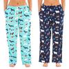 Keanu Womens/Ladies Fleece Animals Lounge Pants (Pack of 2)