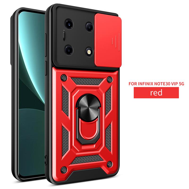 Для Infinix Note 30 VIP 5G X6710 чехол для слайд-камеры Бронированный чехол для телефона Infinix Note 30 VIP 5G 6,78 "автомобильная подставка с кольцом задняя крышка