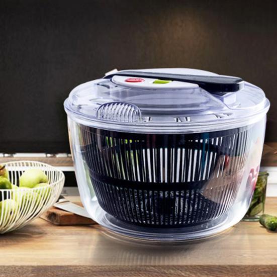 5L Large Capacity Vegetable Dehydrator Convenient Salad Spinner Drain Basket Fruit Washer for Home Kitchen