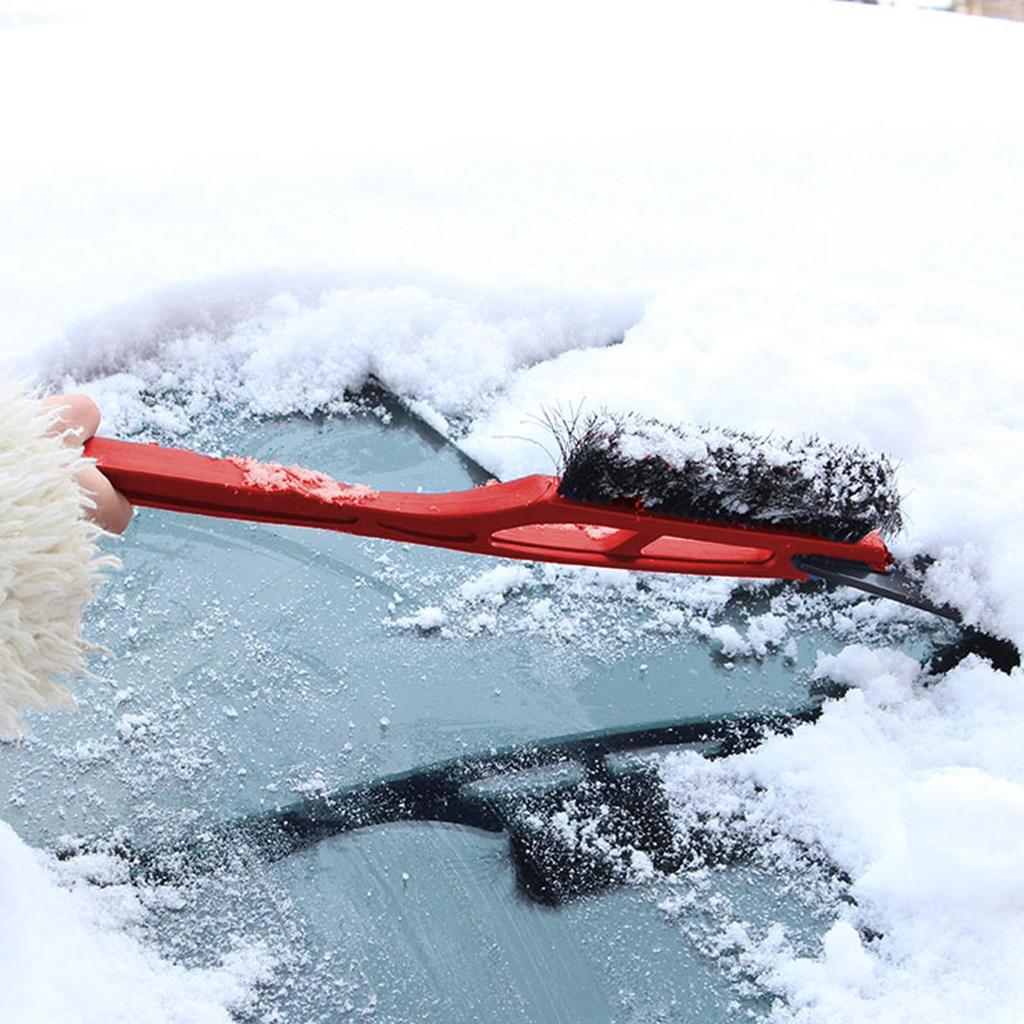 2 in 1 Car Snow Brush and Ice Scraper Car Scraper Snow Brush Ergonomic EVA Grip Window Ice Scraper Snow Cleaner For Car SUV