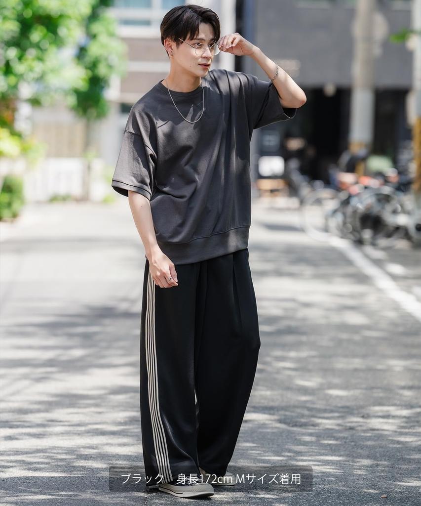 [УЛУЧШАЕТ] SIDEWAYSTANCE Широкие трек-брюки из джерси