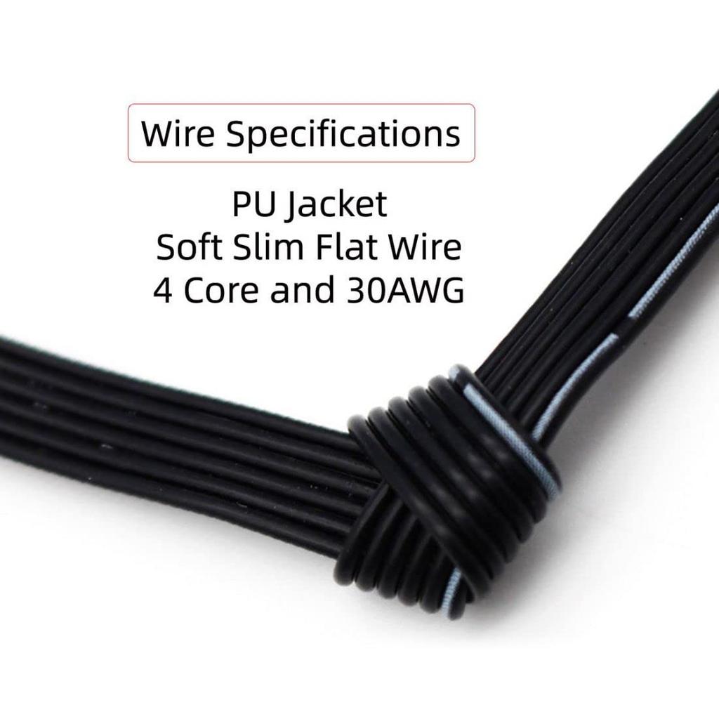 Chenyang USB короткий плоский USB тип A мужчина к мужчине 4 провода 5 В 2 А зарядный кабель для передачи данных силиконовый кабель 4 провода 30AWG 13 см 2.0 кабель, 2.0