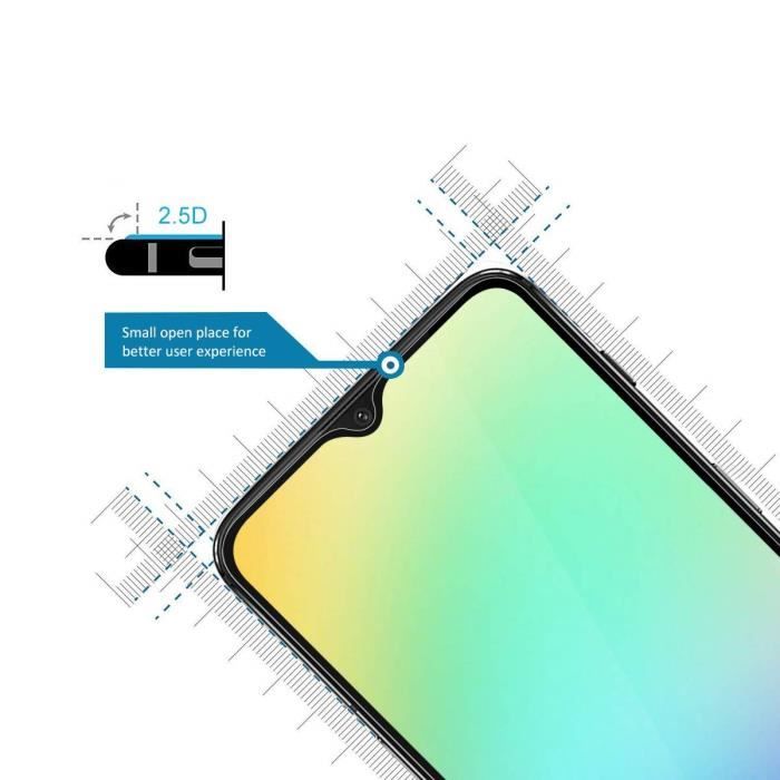 Verre Trempe ONEPLUS 7 - Film Bord Noir Intégral Ecran Resistant [Phonillico®]