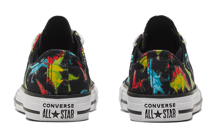 Converse Кеды Chuck Taylor All Star Low для детей, холщовые, черные, разноцветные, для подростков 670350C