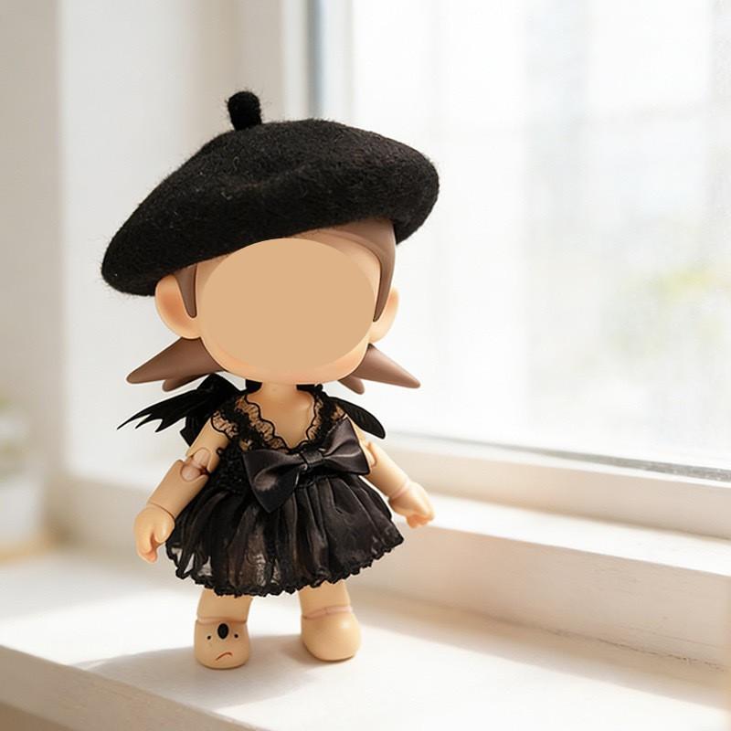 [Cloth Only] 20cm Zsiga BJD Doll Outfit-Dress Skirt Beret Set Outfit Accessories Polyester/Cotton 14 Years & up