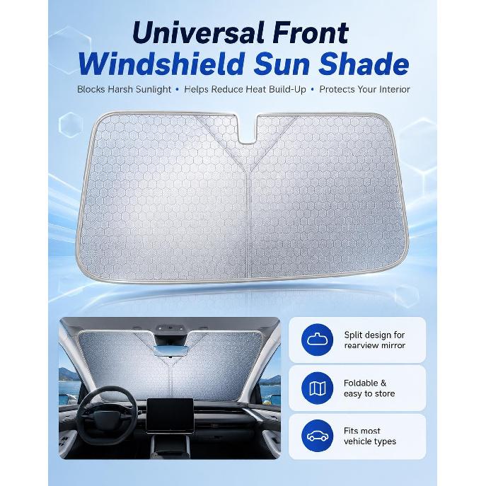 For BMW M3 Front Windshield Sun Shade Car Window Sun Visor Cover for UV ProtectionWindshield Sunshades 1