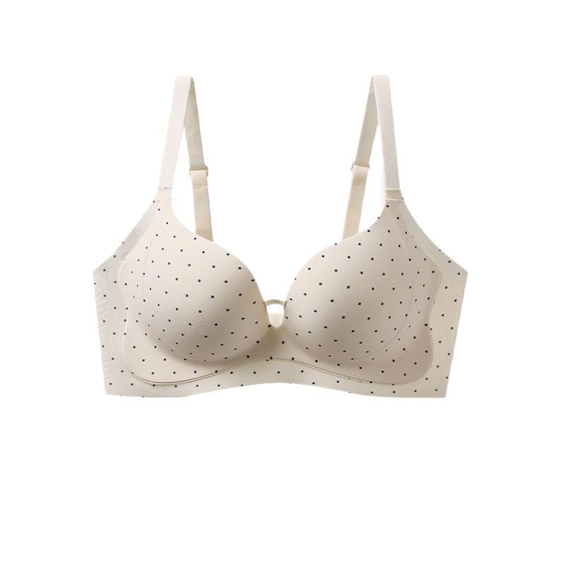 New polka dot sexy underwear women's small breasts gather and show a large and thickened pair of breast, anti-sagging upper support bra