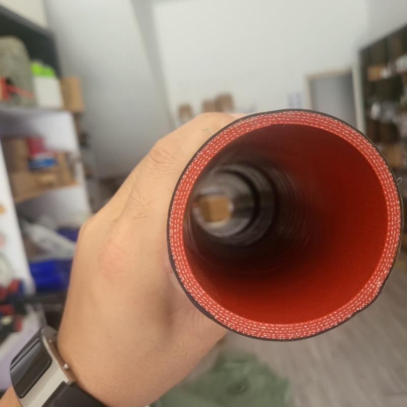 ID38-65MM Black Universal Car Silicone Steel Wire Flexible Hose Radiator Tube Pipe For Air Intake High Pressure High Temperature
