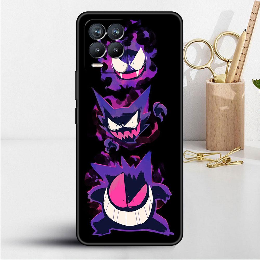 Чехол для Realme 8 C21y GT Neo 2 3 8i C21 7 C11 6 C12 C35 C3 GT 9 Pro C12, силиконовый чехол из ТПУ для телефона, японское аниме Pokemon Gengar
