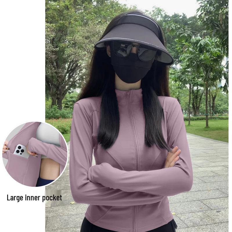 Женский серый летний кардиган-куртка из ледяного шелка с защитой от УФ-лучей 2025