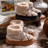 Thick-soled Snow Boots Velvet Thickened Cotton Boots Non-slip Warm Velvet Cotton Slippers Women's Winter Shoes