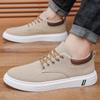 Summer New Breathable Men's Canvas Shoes Casual Men's Shoes Student Shoes Youth Tide Board Shoes Hong Kong Style Cloth Shoes