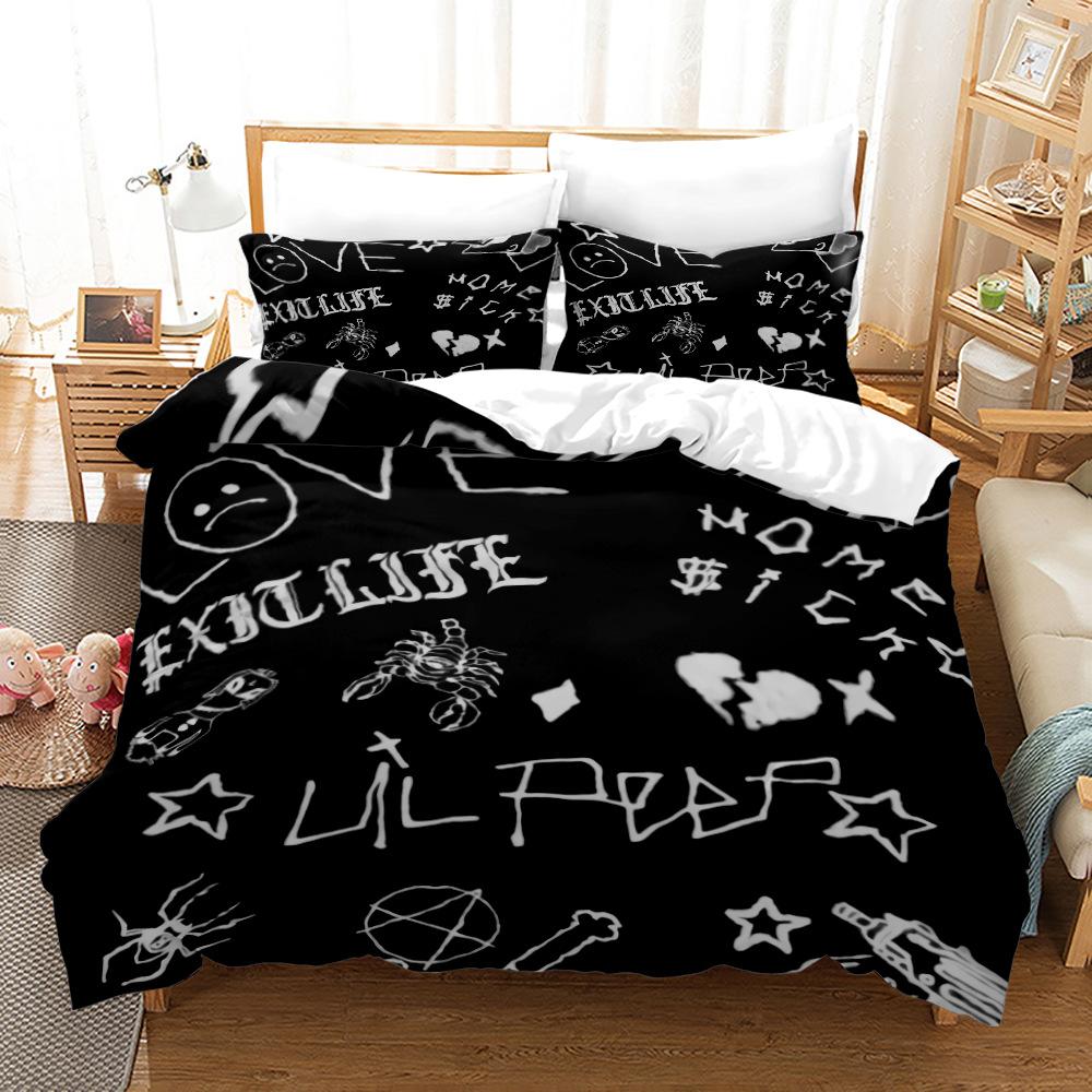 3D King and Queen Bedding Set Couple Room Duvet Cover 2/3pcs Holiday Gift AU210 * 240 Full Size Romantic Love Quick Drying Soft Home Textile