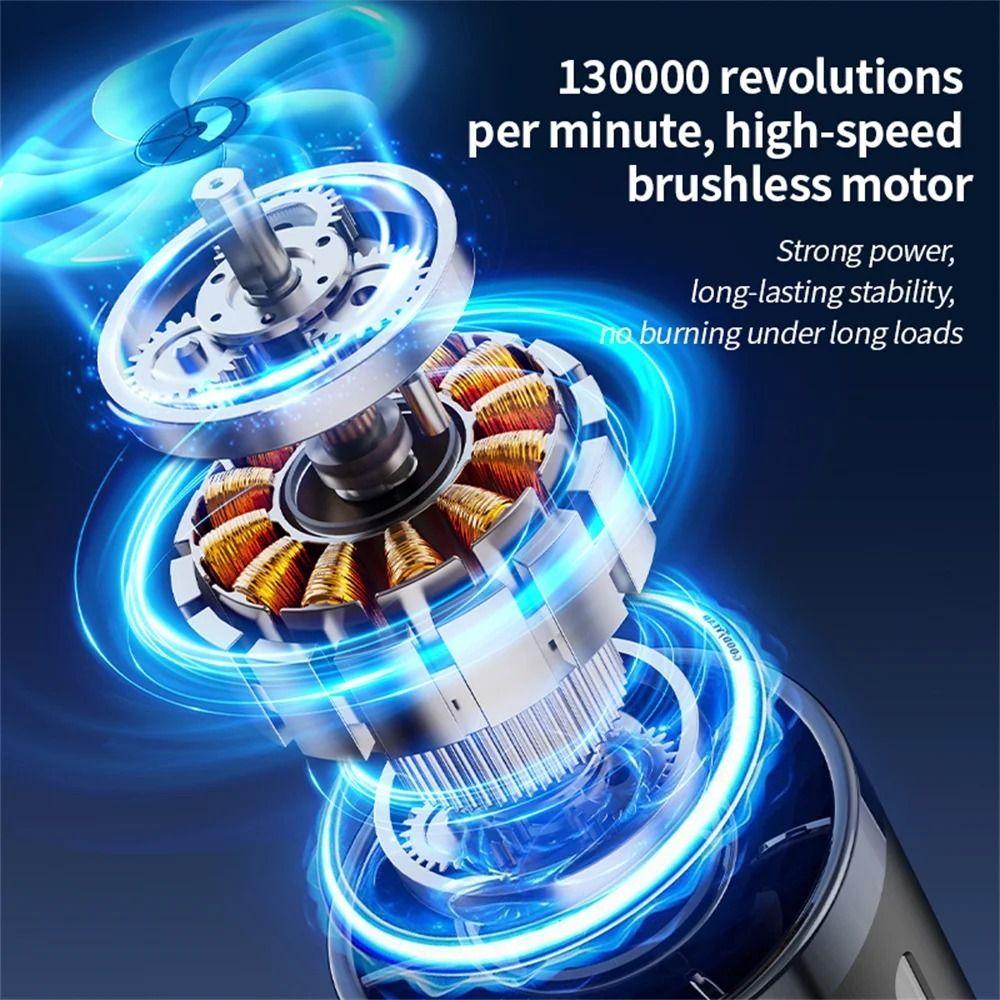 Digital Display Powerful Dust Blower 130000 RPM Mini Electric Air Blower Blowing Snow