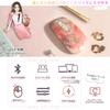 Bluetooth Silent Wireless Compatible with 3 EGRET PrettiE & 2.4G, Rechargeable, Mouse, PCs, 3-Level DPI, Cute, Stylish, Pink, (Gorgeous) EM23-P1