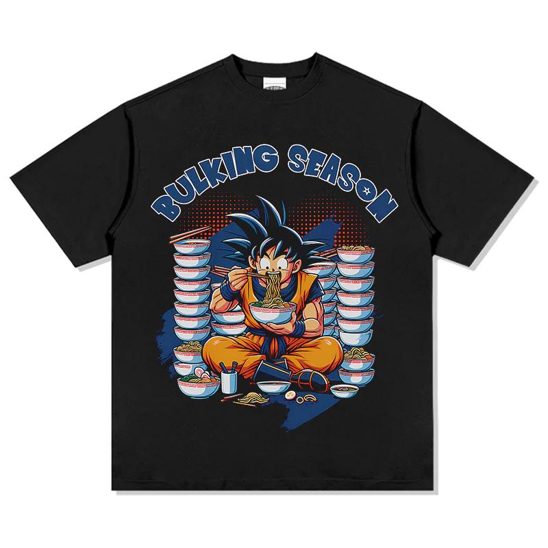 Dragon Ball Japanese Anime Cotton Tshirt Summer Men and Women Anime Enthusiasts Retro Comfortable Fashion Streetwear Shirt