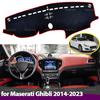 Для Maserati Ghibli M157 2014-2024 2016 2018 Накладка на панель приборов Противоскользящий коврик Защита от солнца Коврик на панель Аксессуары
