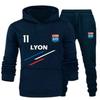 Lyon Men's Striped Tracksuit - - Blue