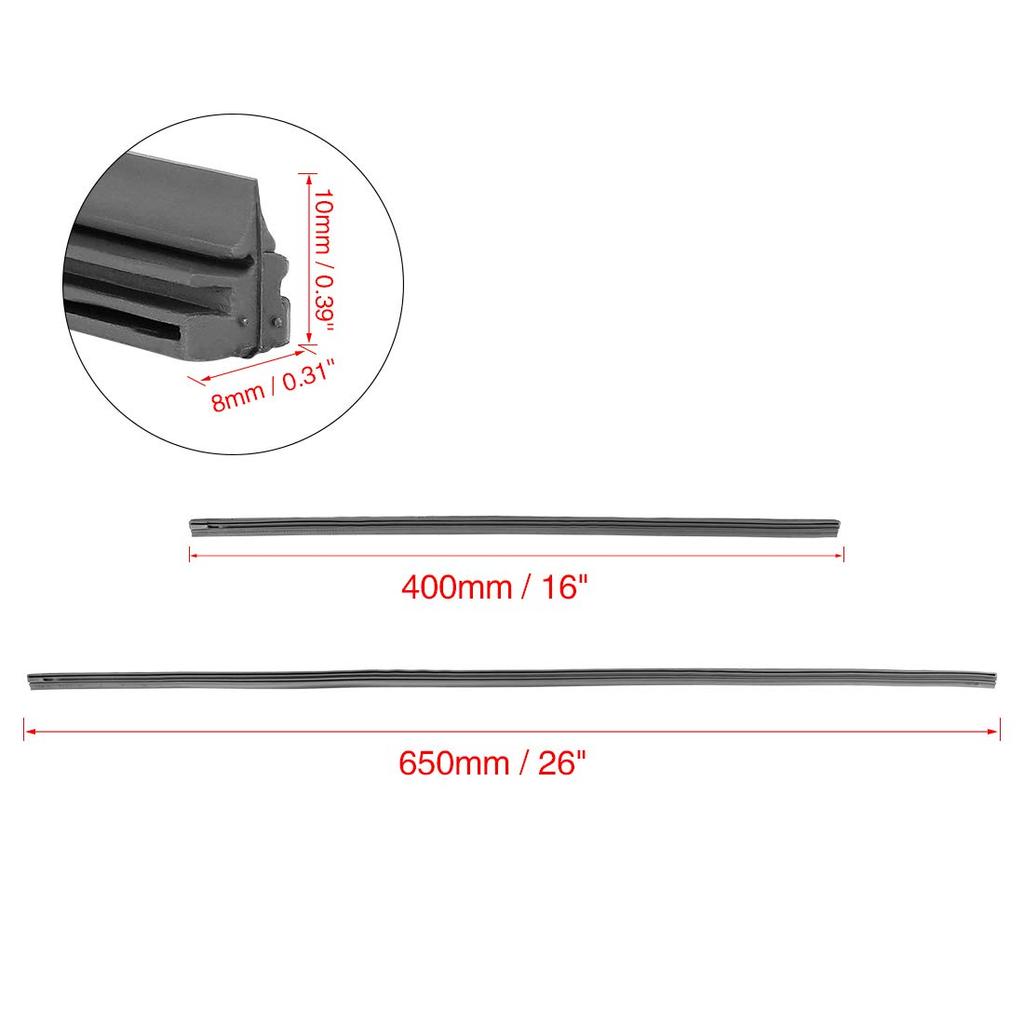uxcell Wiper Replacement Rubber, Wiper Rubber, Wiper , Wiper Strip, Width 0.3 x 0.4